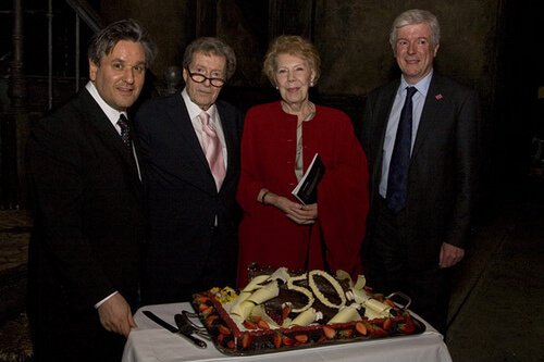 Celebrating John&rsquo;s 50th year of directing at the Royal Opera House with Sir Tony Pappano, mezzo-soprano Dame Janet Baker and Lord Tony Hall.