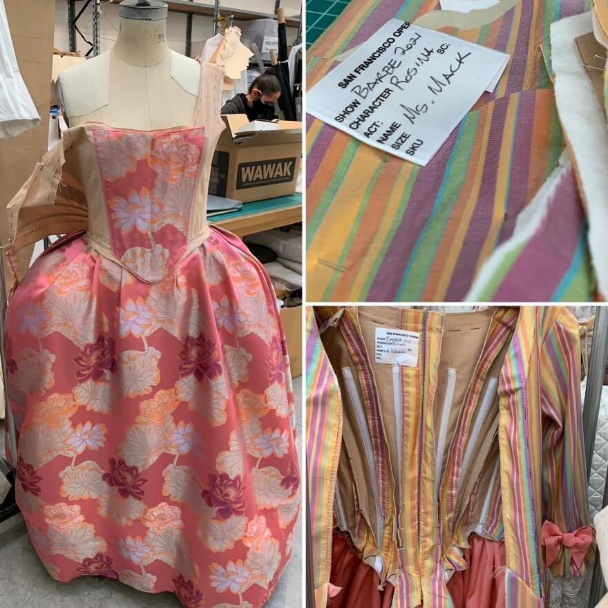 Rosina&rsquo;s beautiful dress coming to life, designed by Jessica Jahn and being created by Amy Ashton-Keller.&nbsp;
