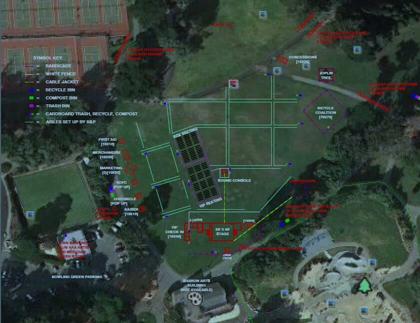 Mapping out the logistics of Opera in the Park for Sunday&rsquo;s concert.