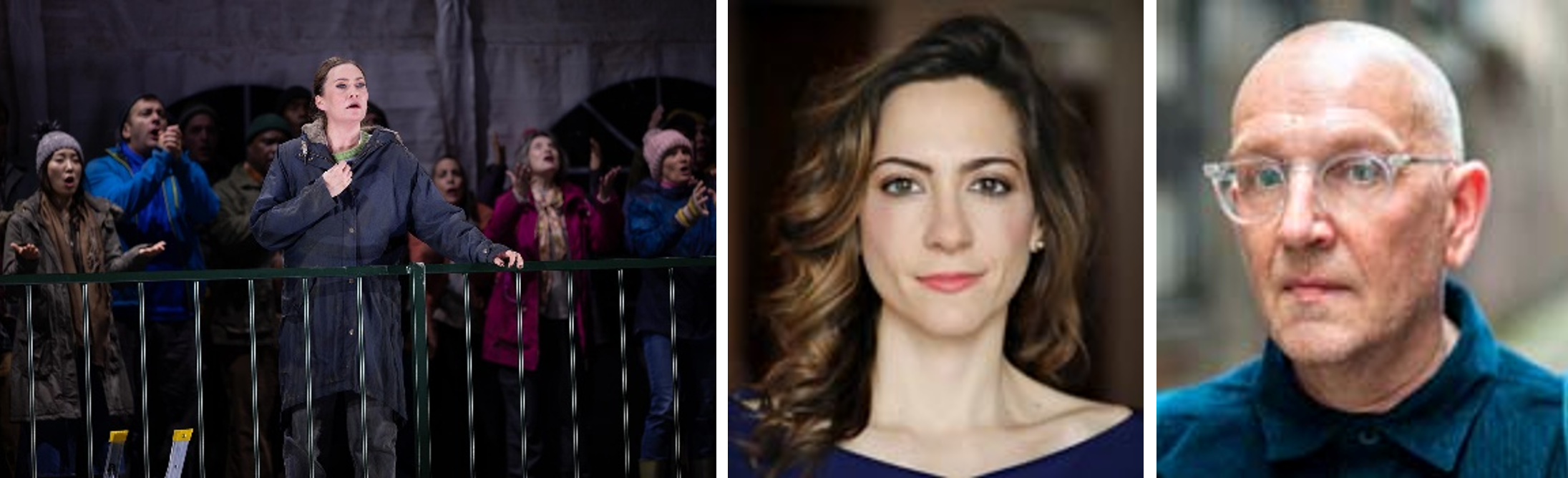 Scene and photos of Clelia Cafiero and Stewart Laing