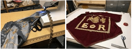 Last-minute prop work happening this week in advance of opening.