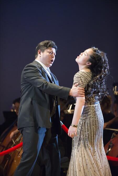 Chong and Nian Wang at the Schwabacher Summer Concert. Photo by Kristen Loke.&nbsp;