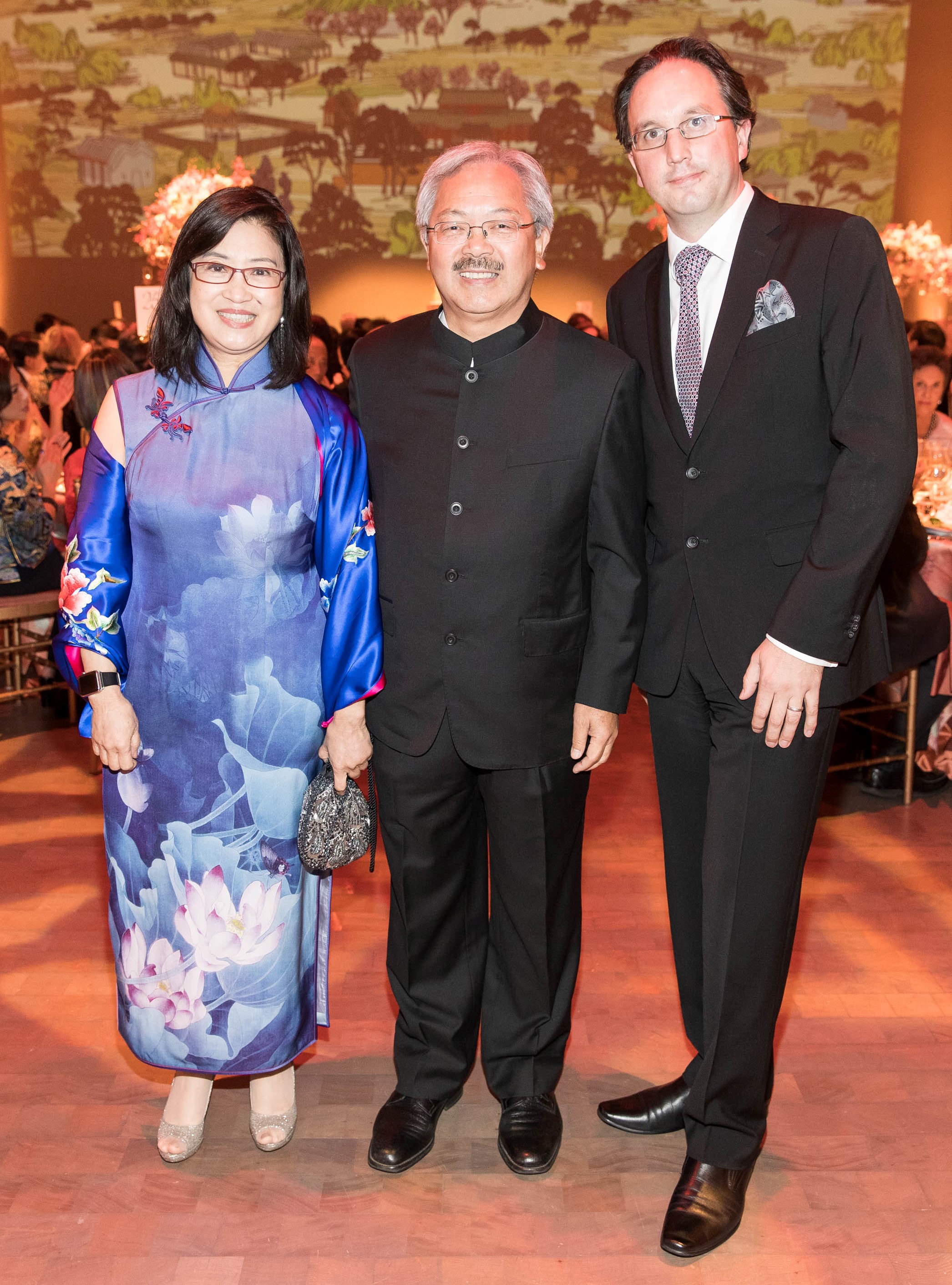 Mayor Lee with Mrs. Lee and Matthew Shilvock.