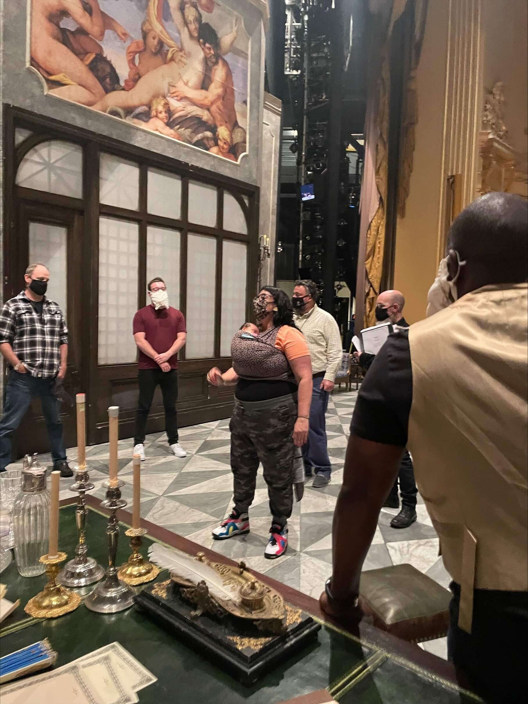 Shawna and JJ in rehearsals for Tosca