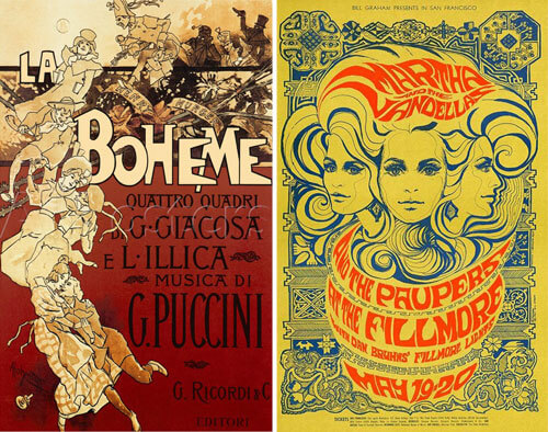 Early inspirations for the Summer of Love campaign.