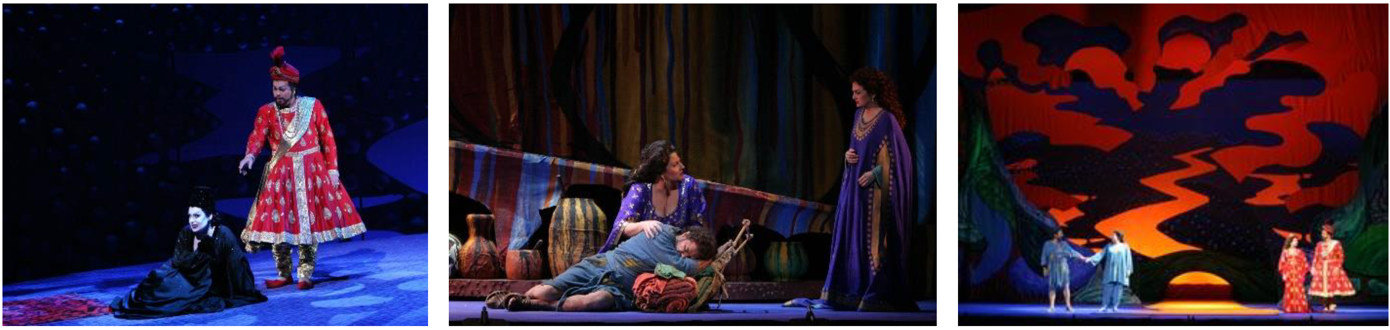 Scenes from David Hockney&rsquo;s Production of Die Frau ohne Schatten. Photos: Robert Millard/LA Opera