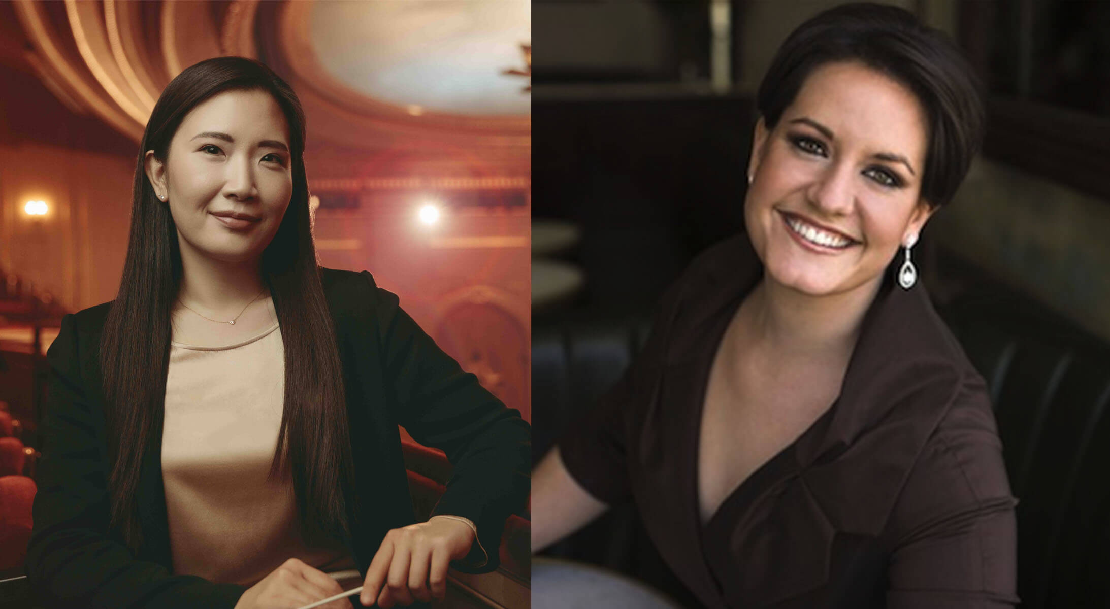 Music Director Designate Eun Sun Kim and soprano Elza van den Heever.